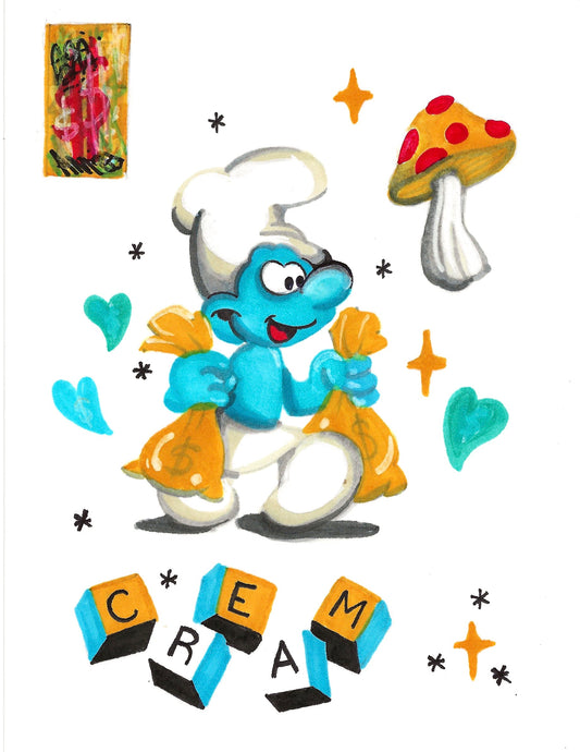Art Print “Cash Smurf”